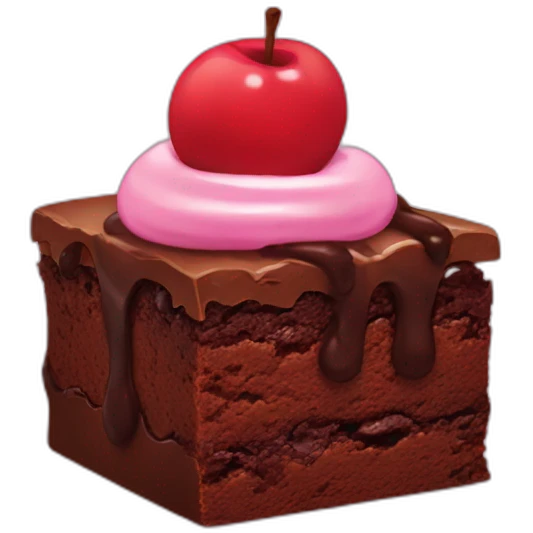 Brownie emoji
