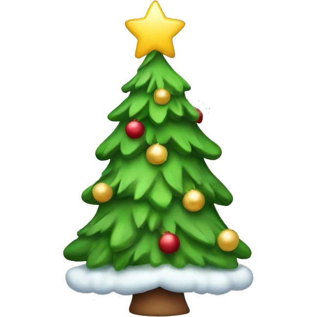 Cute Christmas tree  emoji