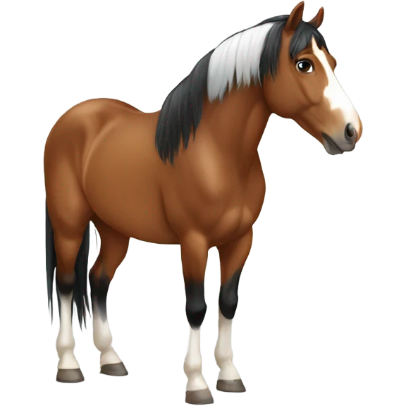 Pinto horse emoji