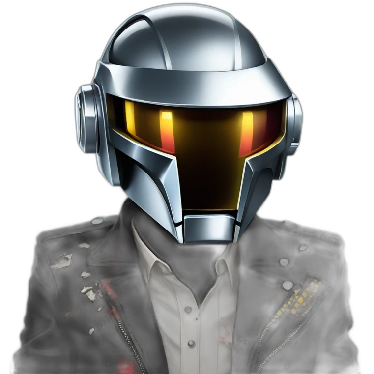 Zombie daft punk emoji