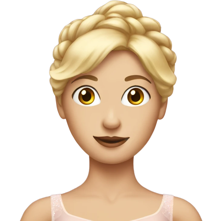 Blonde ballerina emoji