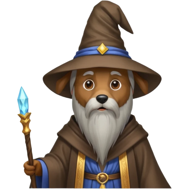 Dog wizard emoji
