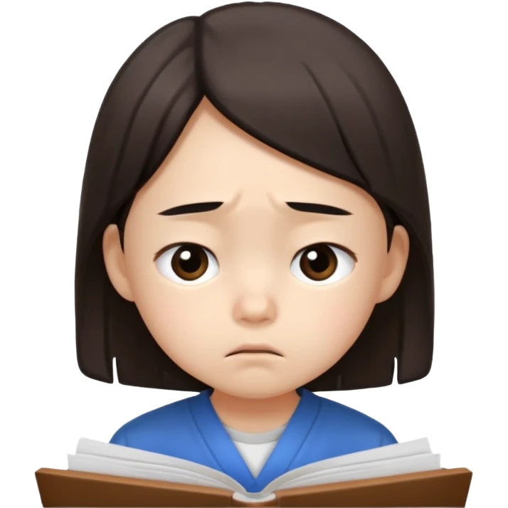 a Korean five-year-old who’s exhausted from studying emoji