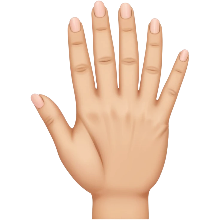 the ring finger, index finger, and middle finger facing up while the thumb and pinky finger are closed emoji