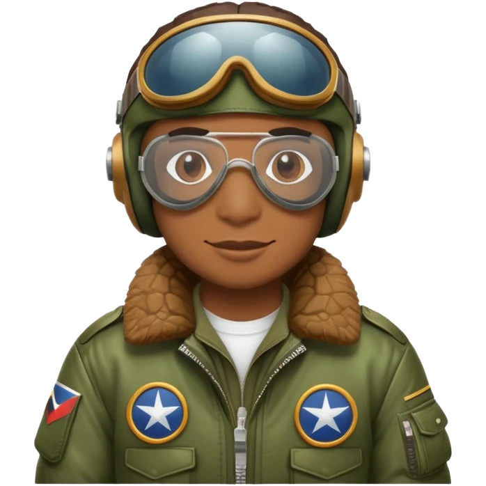 crocodile bomber pilot with goggles and a bomber jacket emoji