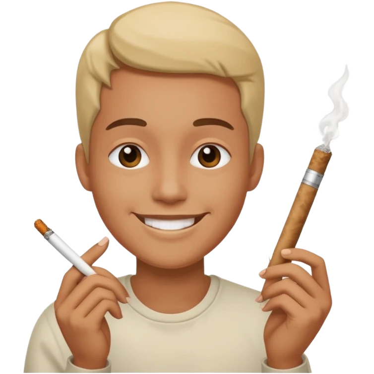 Peux tu me faire un fumeur de joint  emoji