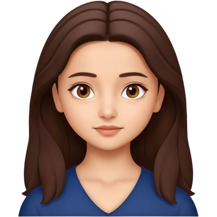 A pretty bratz genmoji of a girl looking like Alia Bhatt (bollywood actress) emoji