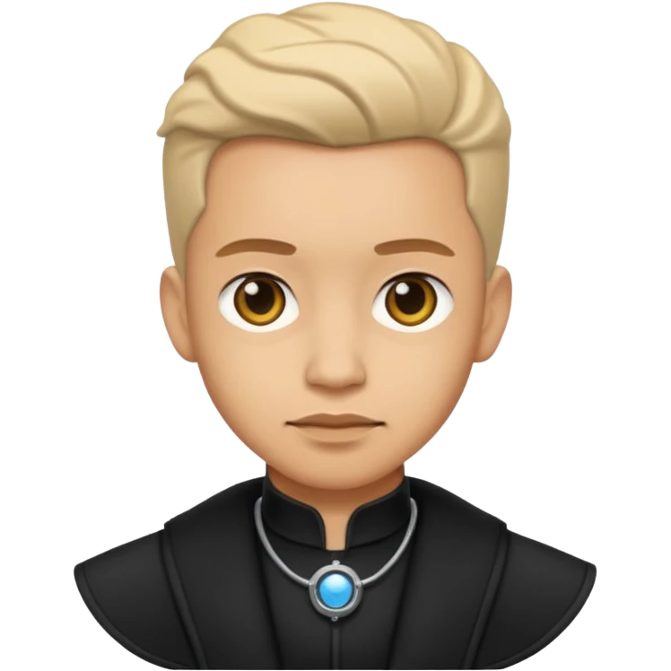 time traveler in black clothes emoji