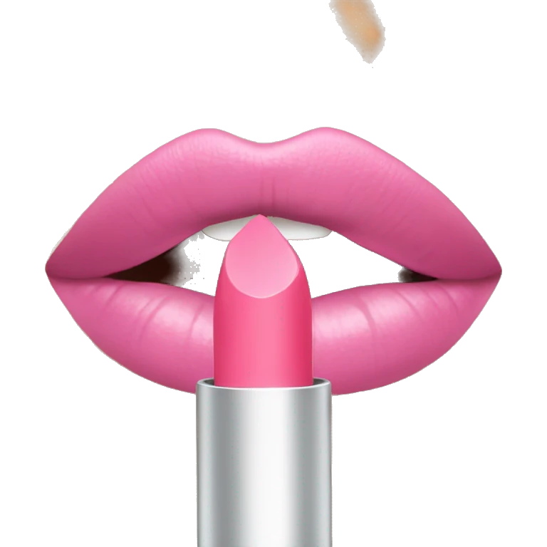 Pink lipgloss  emoji