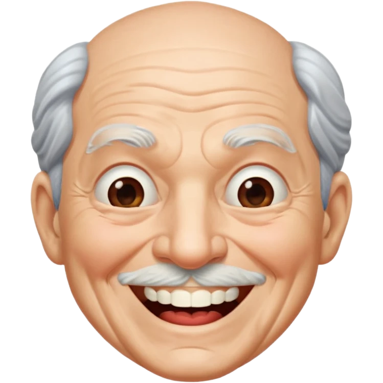 Laughing elderly superman emoji