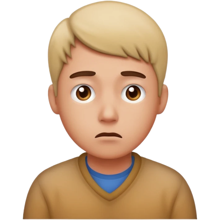 person lost in foggy mind. emoji