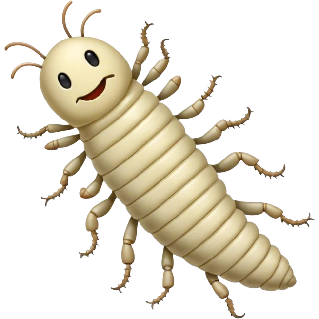 large walking maggot emoji