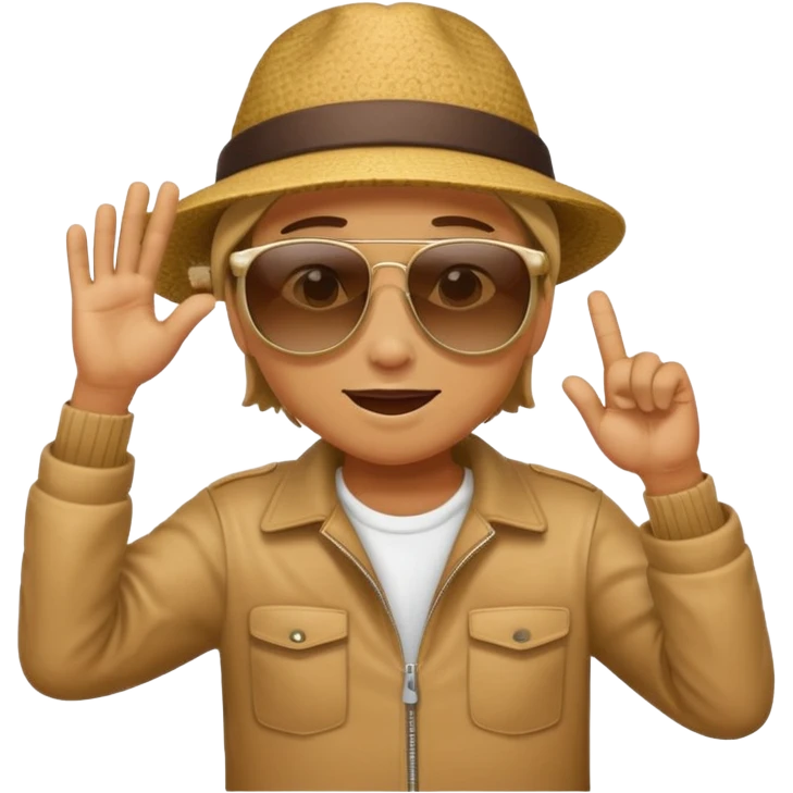 Lean and dab emoji