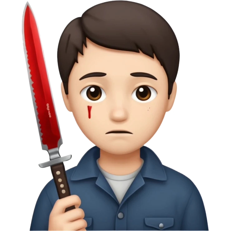 😔👊🏻🔪 emoji