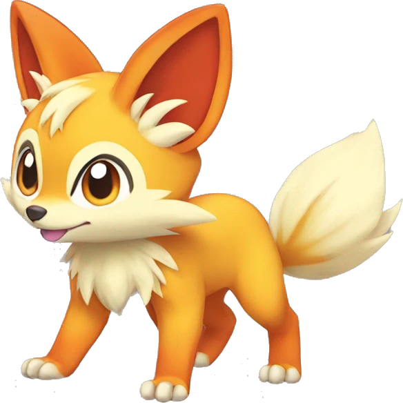 Fennekin-Quilava—Charmander-Fakemon Full body emoji
