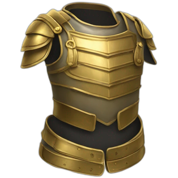 Chevalier armure en or emoji