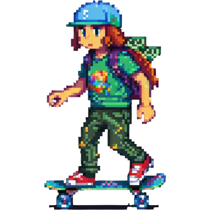 money riding a skateboard emoji