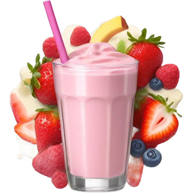 Pink smoothie emoji
