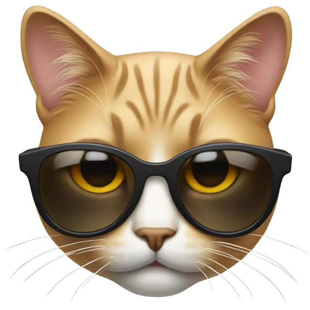Cat with sunglasses emoji