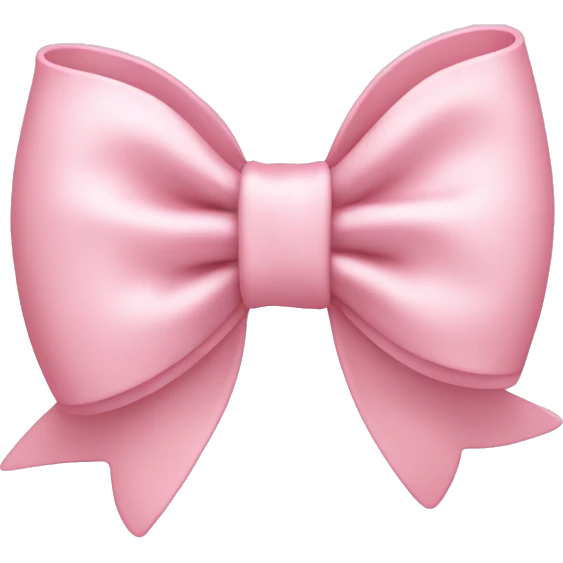 light pink bow on light pink bow emoji