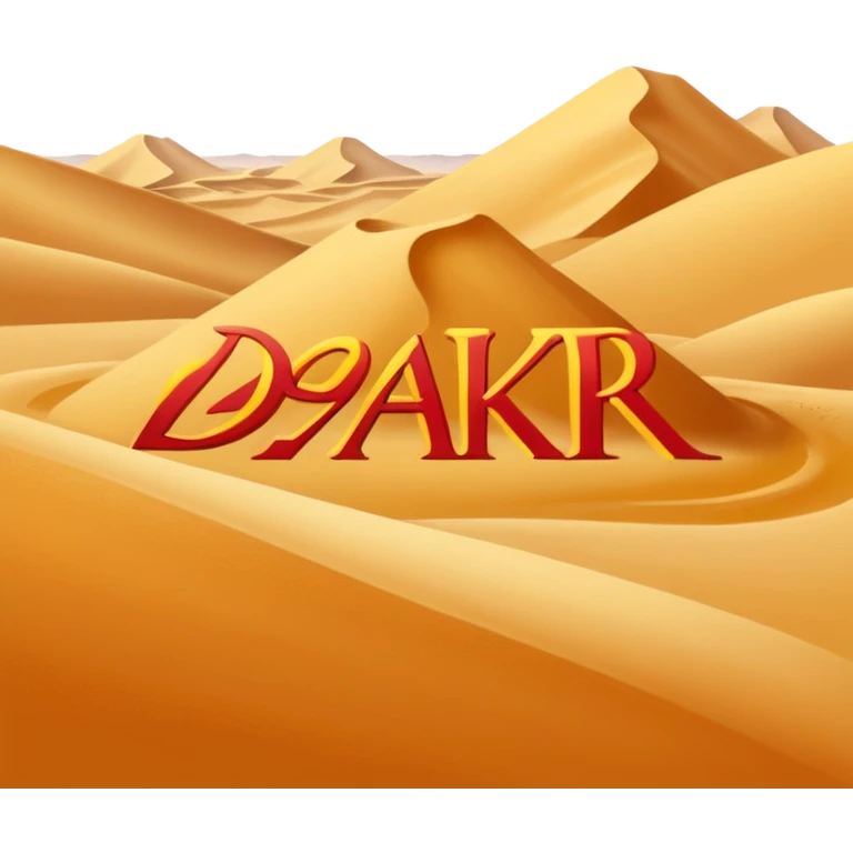 Dakar logo gara nel deserto  emoji