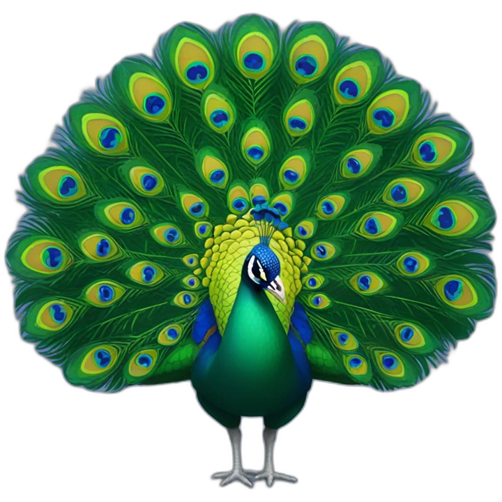 Peacock emoji