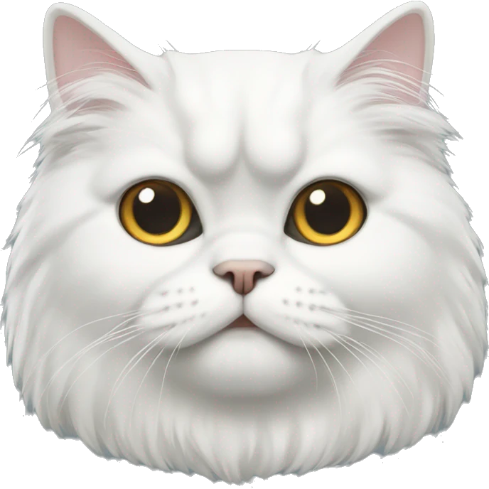 White Persian Cat  emoji