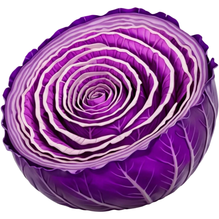 red cabbage sliced emoji