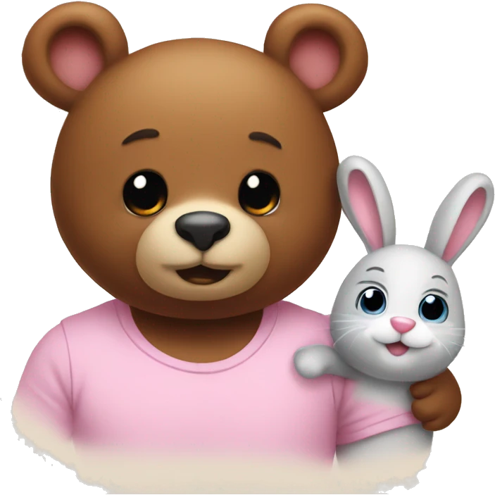 bear love bunny emoji