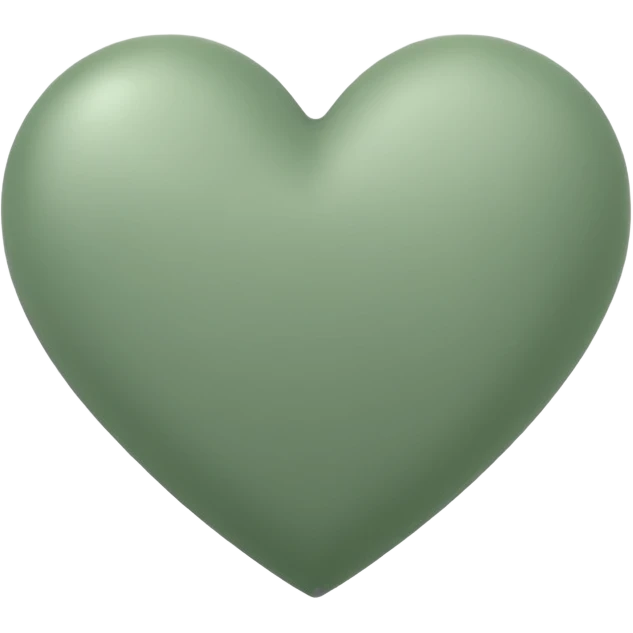 Sage green heart emoji emoji