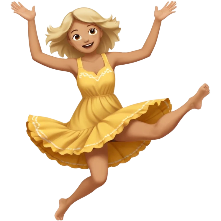 Giggling while kicking feet in the aur emoji