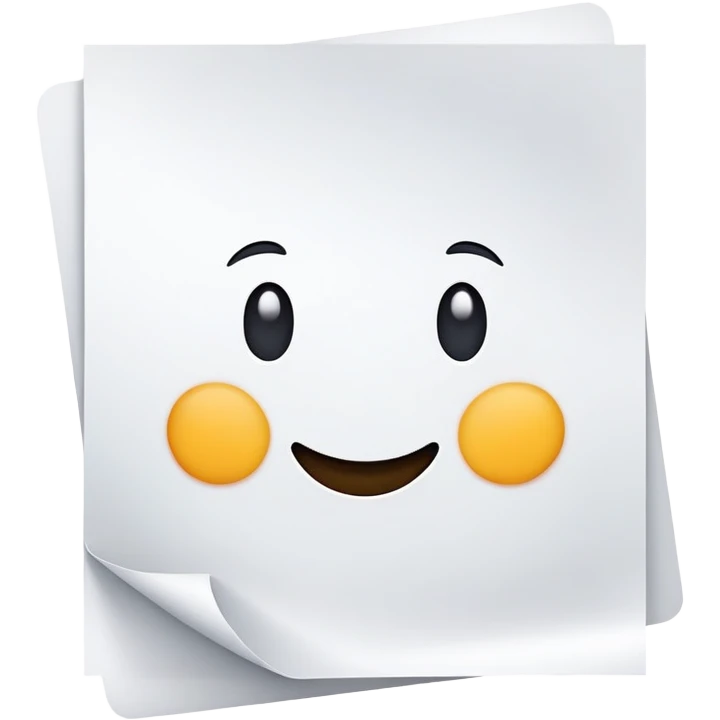 A4 paper sheet emoji