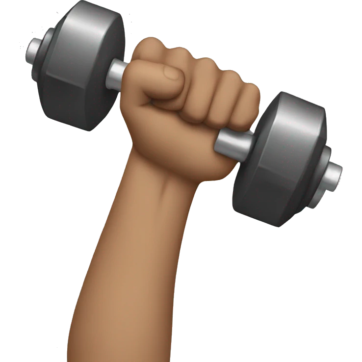 one arm with dumbbells emoji