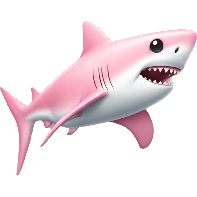 light pink shark  emoji