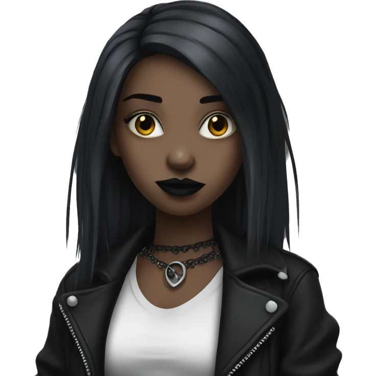 goth girl  emoji