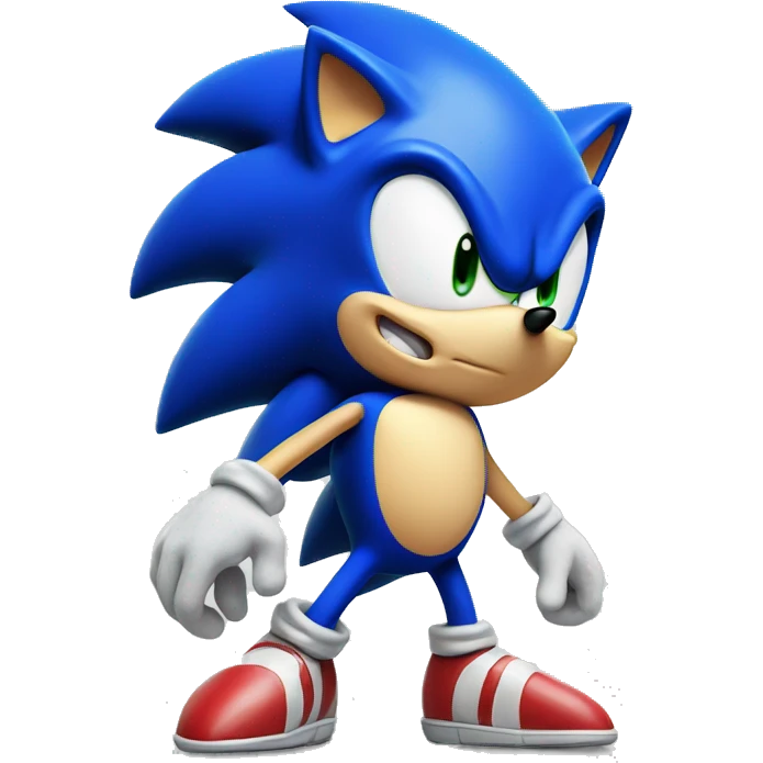 Sonic the hedgehog  full body emoji