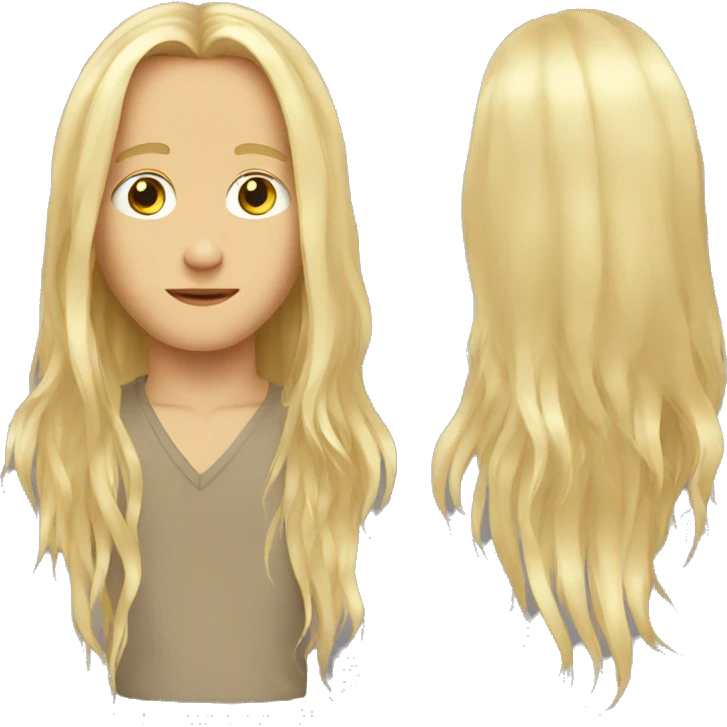 long hair boy dj  emoji