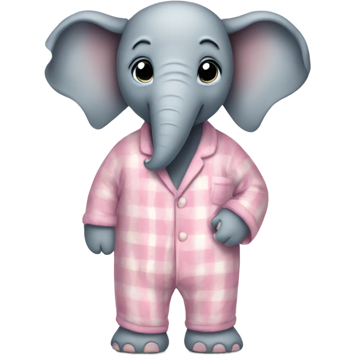 Elephant in pajamas  emoji