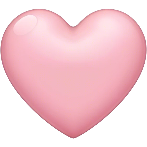 Light pink heart emoji
