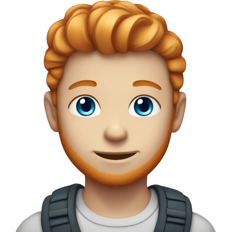 Cute Ginger Boy Blue eyes emoji