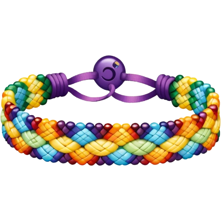beaded friendship bracelet emoji