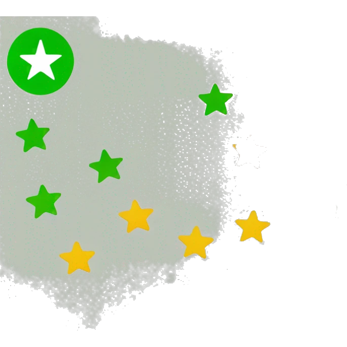a 5 star review in green trust pilot format emoji