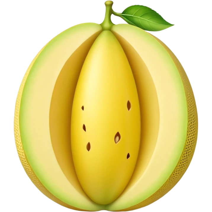 yellow whole honeydew melon fesh emoji