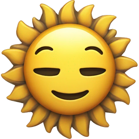 Smile sun  emoji