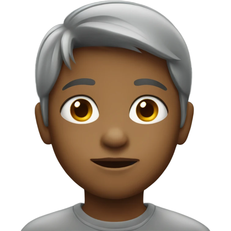 Grey child emoji