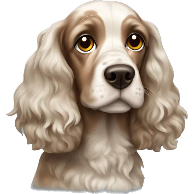 merle cocker spaniel emoji