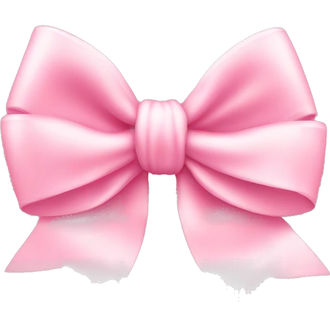 light pink bow on light pink bow emoji