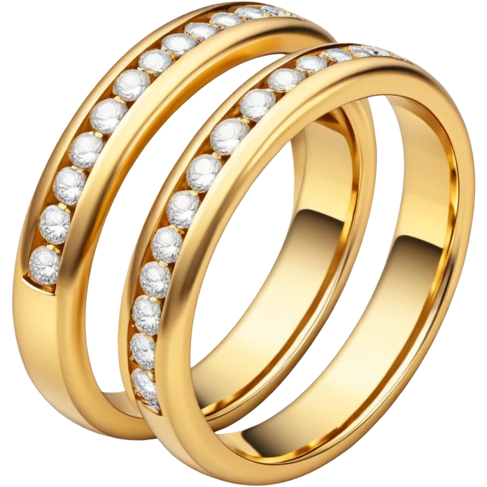 Wedding rings with diamonds emoji