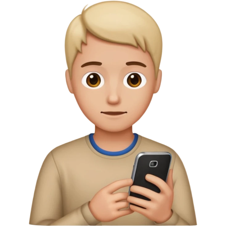 лицо человека в телефоне emoji
