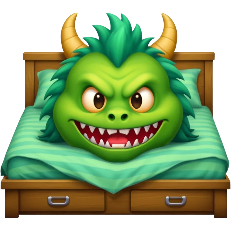 Monster under the bed emoji